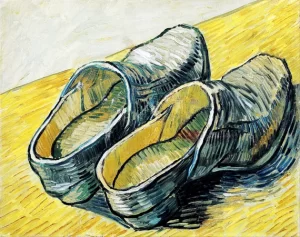 A Pair Of Leather Clogs
