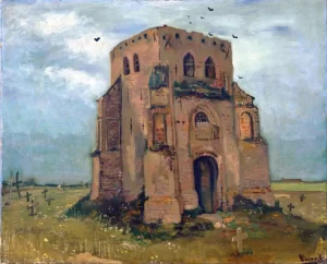The Old Church Tower At Nuenen (The Peasants Churchyard) 1885