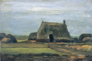 Farm With Stacks Of Peat 1883