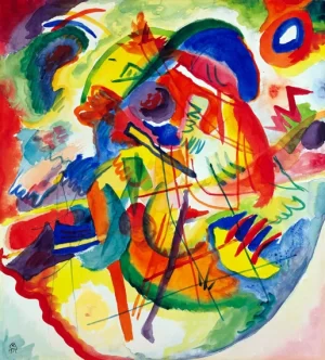 Entwurf Zu 'Improvisation Mit Rot-Blauem Ring'