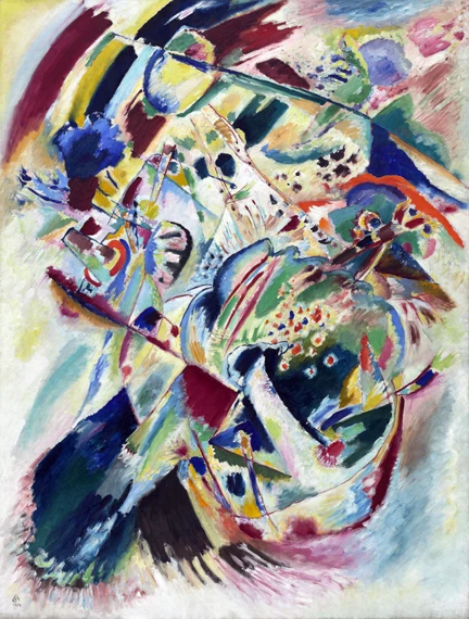 Panel For Edwin R. Campbell No. 4 by Wassily Kandinsky, oil painting reproduction on canvas Panel For Edwin R. Campbell No. 4