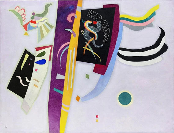 Violet-Orange by Wassily Kandinsky, oil painting reproduction on canvas Violet-Orange
