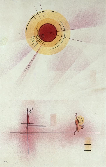 Strahlen by Wassily Kandinsky, oil painting reproduction on canvas Strahlen