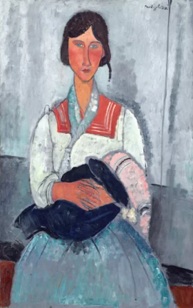Gypsy woman with Baby 1919