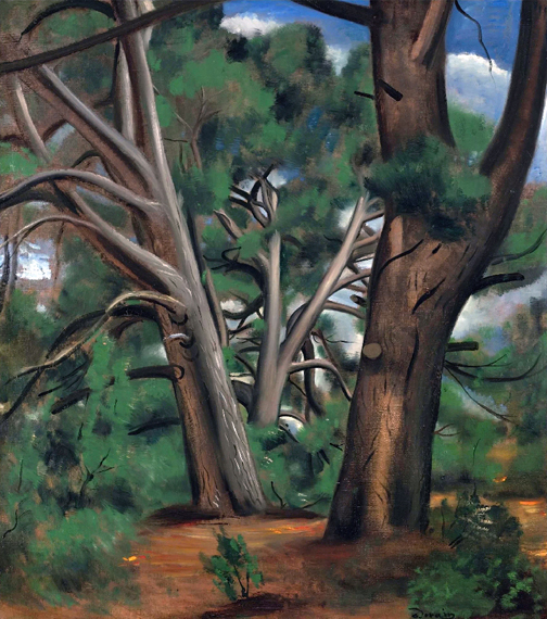 Sous-Bois Aux Environs de Saint-Rémy-De-Provence by André Derain, oil painting reproduction on canvas Sous-Bois Aux Environs de Saint-Rémy-De-Provence