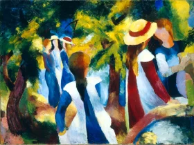 Girl Under Trees