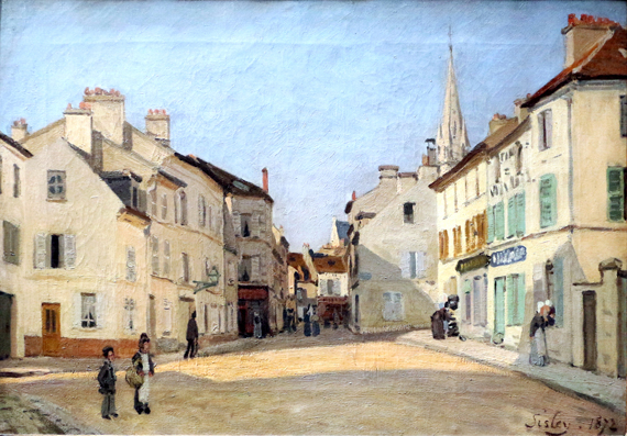Place à argenteuil by Alfred Sisley, oil painting reproduction on canvas Place à argenteuil