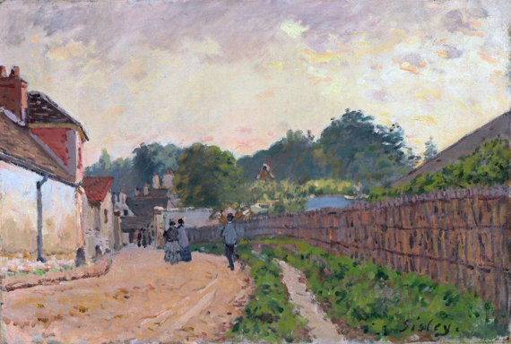 Marly-le-Roi 1875 by Alfred Sisley, oil painting reproduction on canvas Marly-le-Roi 1875