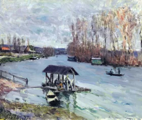 Le lavoir à Bougival, 1877
