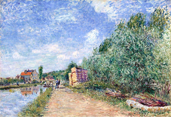 The Channel of Loing tow Path 1882