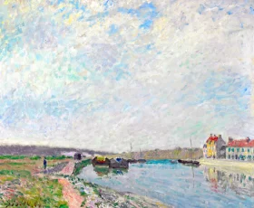 Barges à Saint-Mammès 1884