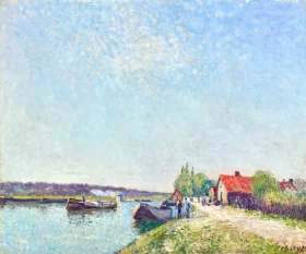Canal Du Loing à Saint-Mammès 1885