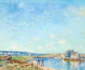 Le Loing à Saint-Mammès 1884