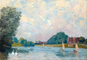 The Thames at Hampton Court 1874
