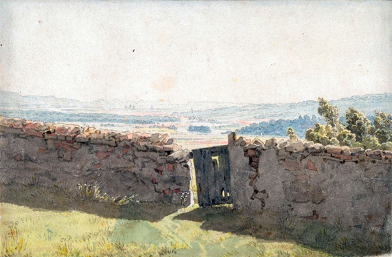 Gate in the garden wall by Caspar David Friedrich, oil painting reproduction on canvas Gate in the garden wall