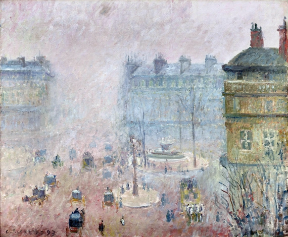 Place du theatre Francais, Fog Effect 1897