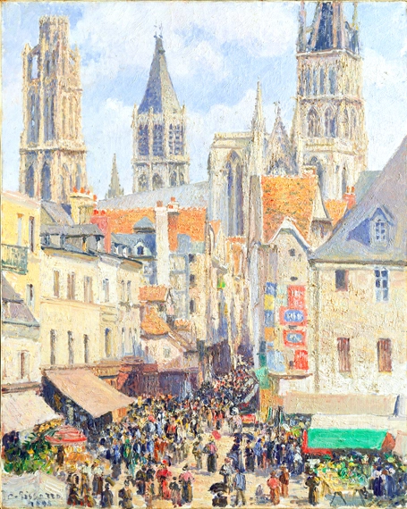 Rue de L'ÉPicerie in Rouen, Effect of Sunlight 1898