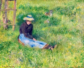 Paysanne assise et ChèVre 1884
