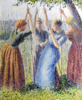 Paysannes Plantant des Rames 1891