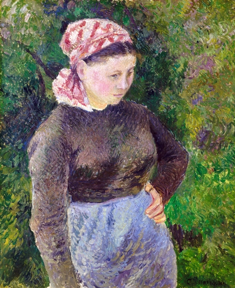 Peasant Woman 1880 by Camille Pissarro, oil painting reproduction on canvas Peasant Woman 1880