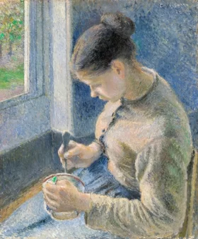 Young Peasant Having Her Coffee 1881