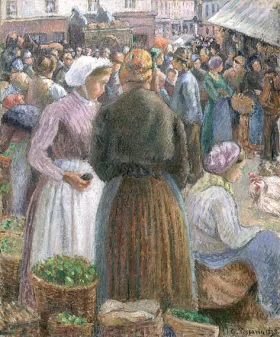 The Market at Gisors 1895