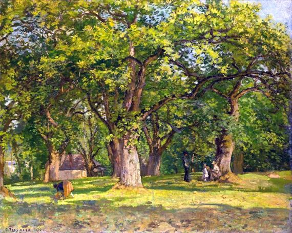 The Forest 1870 by Camille Pissarro, oil painting reproduction on canvas The Forest 1870