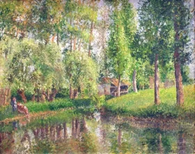 The Laundering Place at Bazincourt, 1900