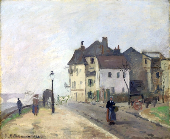 Le Quai du Pothuis à Pontoise, 1872