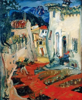 Rue à Cagnes 1924