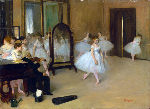 The Dancing Class 1872 by Edgar Degas, oil painting reproduction on canvas The Dancing Class 1872