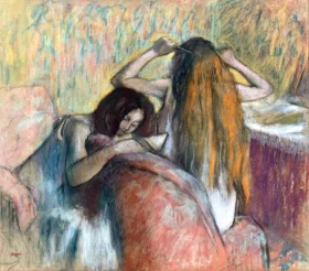Les Hasards Heureux De L'escarpolette (The Swing) Femme Se Coiffant