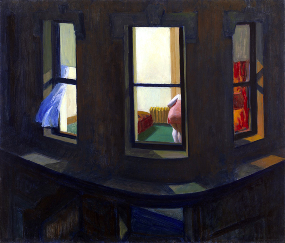 Night Windows 1928 by Edward Hopper, oil painting reproduction on canvas Night Windows 1928