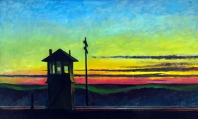 Railroad Sunset 1929