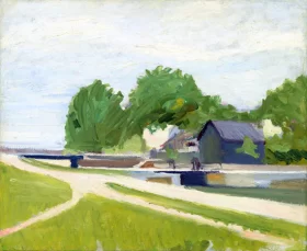 Canal Lock at Charenton 1907