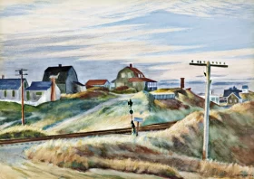Portrait De Femme Au Corsage Bleu 1916 Cottages at North Truro