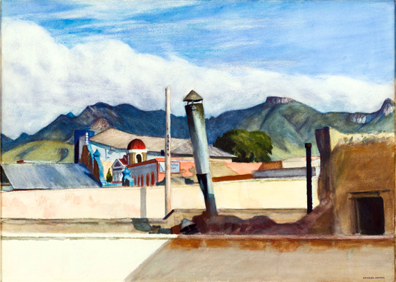 Saltillo Rooftops (Mexico) by Edward Hopper, oil painting reproduction on canvas Saltillo Rooftops (Mexico)