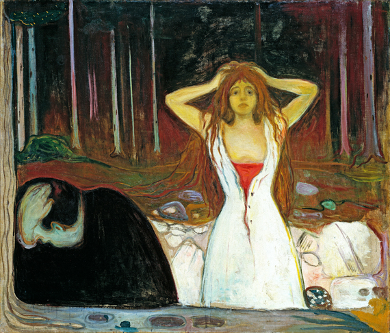 Ashes by Edvard Munch, oil painting reproduction on canvas Ashes