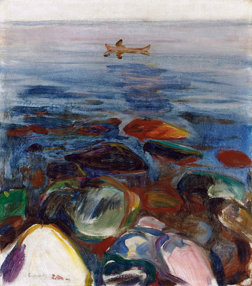 Robat Pa Sjoen by Edvard Munch, oil painting reproduction on canvas Robat Pa Sjoen