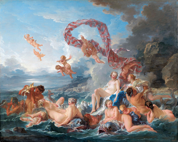 The Triumph of Venus 1740 by Francois Boucher, oil painting reproduction on canvas The Triumph of Venus 1740