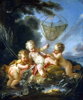 Putti as Fisherman 1744