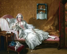A Lady on Her Day Bed 1743