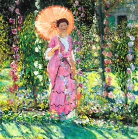 Profil Du Peintre Hollyhocks