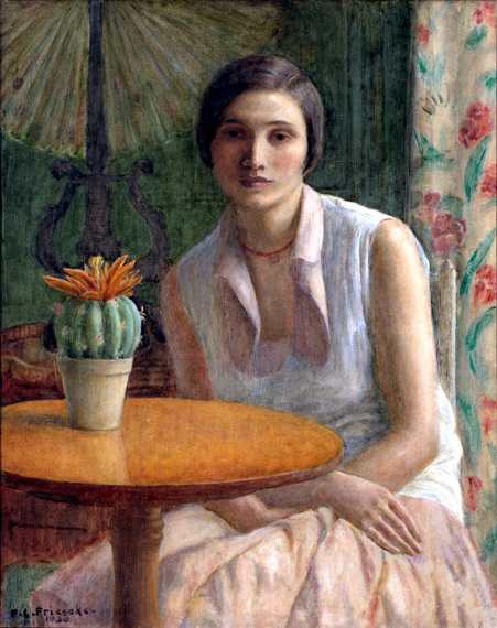 Portrait Of A Woman (With Cactus)