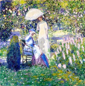 La Branche de Gui 1928 Posing With Posies