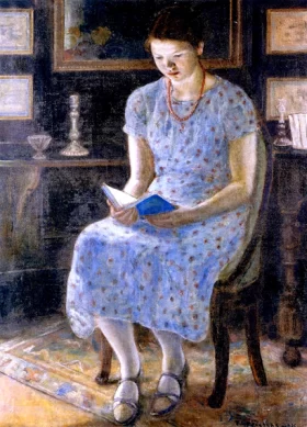 Blue Girl Reading