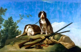 Dogs and hunting gear 1776