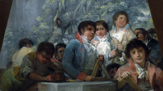 Students from the Pestalozzian Academy (fragment) by Francisco Goya, oil painting reproduction on canvas Students from the Pestalozzian Academy (fragment)