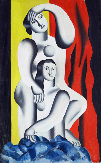 Deux femmes by Fernand Leger, oil painting reproduction on canvas Deux femmes