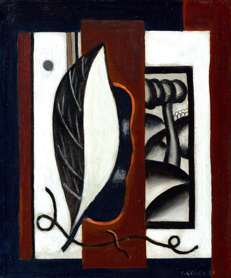 Composition à la feuille by Fernand Leger, oil painting reproduction on canvas Composition à la feuille
